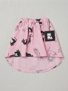 NWT Mini & Maximus Pink Black Cat Skirt